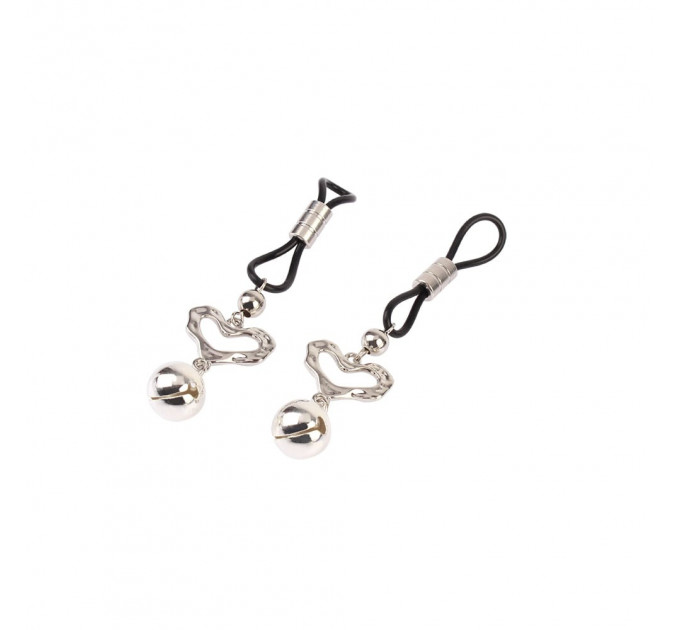 Зажимы на соски CHISA Senuelo Heart Echo Nipple Clamps с колокольчиками