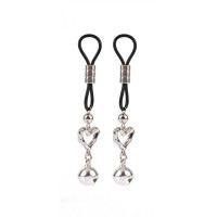 Затискачі на соски CHISA Senuelo Heart Echo Nipple Clamps з дзвіночками
