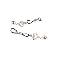 Затискачі на соски CHISA Senuelo Heart Echo Nipple Clamps з дзвіночками