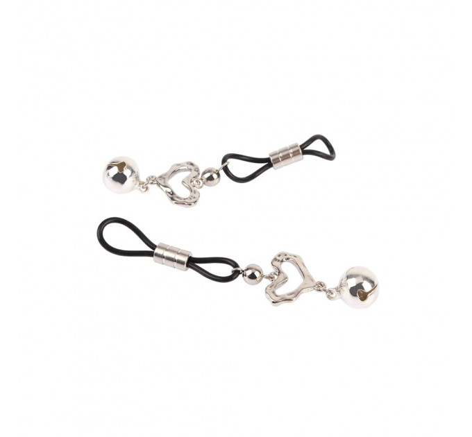 Зажимы на соски CHISA Senuelo Heart Echo Nipple Clamps с колокольчиками