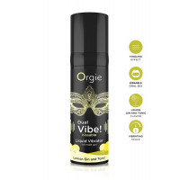 Рідкий вібратор Orgie DUAL VIBE! коктейль Джин-тонік лимон, 15 мл