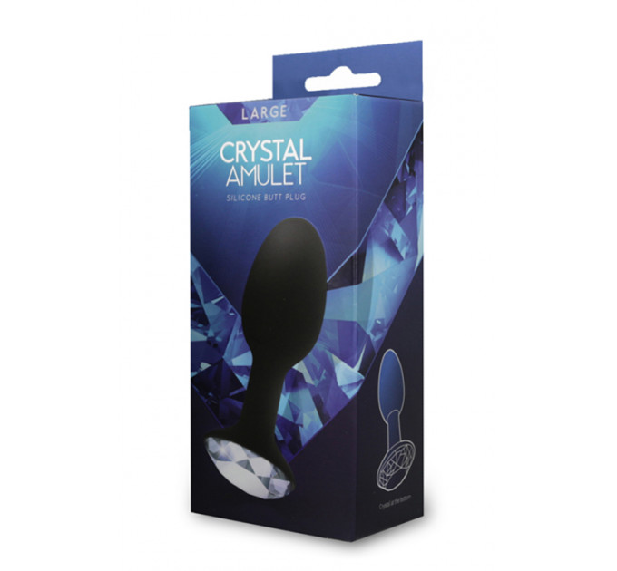 Анальна пробка CRYSTAL AMULET SILICONE BUTT PLUG LARGE