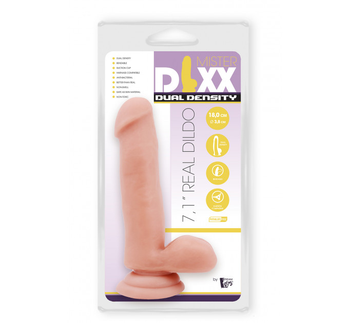 Фаллоимитатор с двойной плотностью MR. DIXX 7.1INCH DUAL DENSITY DILDO
