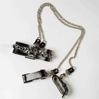 Набір нашийник наручники Silver With Chain