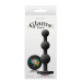 Анальная пробка с кристаллом GLAMS RIPPLE RAINBOW GEM BLACK