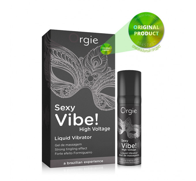 Жидкий вибратор Orgie «SEXY VIBE» интенсивность вибрации: сильная, 15 мл