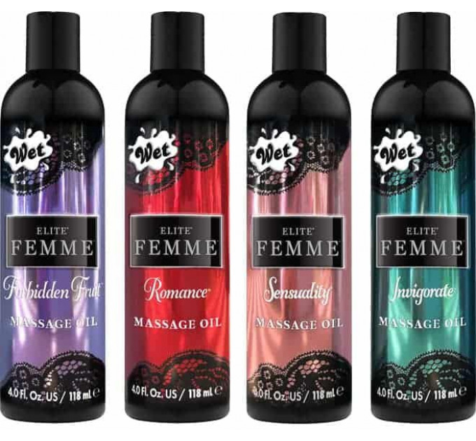 Массажное масло Wet FLITE FEMME Forbidden Fruit, 118 мл
