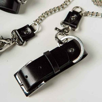 Набір нашийник наручники Silver With Chain