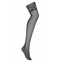 Панчохи Чорні Obsessive Contica stockings L / XL