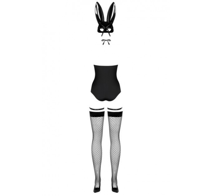 Костюм зайчика черный Obsessive Bunny costume S/M