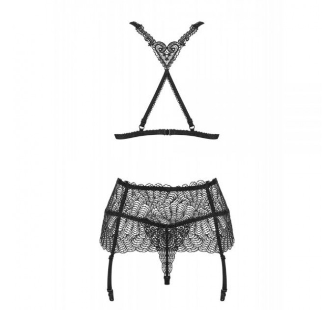 Комплект Obsessive Chiccanta 3 pcs set black S/M
