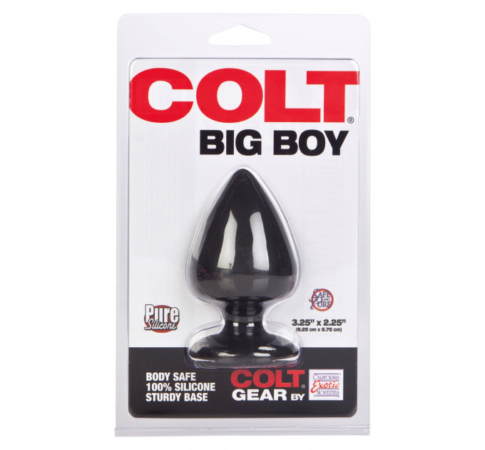 Анальная пробка California Exotic Colt Big Boy, черный, L