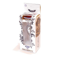 Анальна пробка з каменем Plug-Jewellery Silver Heart PLUG- Red розмір S