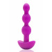 Анальные шарики с пультом, 2 мотора B-Vibe TRIPLET ANAL BEADS, фуксия