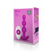 Анальные шарики с пультом, 2 мотора B-Vibe TRIPLET ANAL BEADS, фуксия