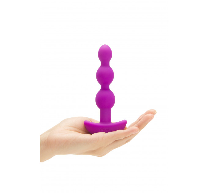 Анальные шарики с пультом, 2 мотора B-Vibe TRIPLET ANAL BEADS, фуксия