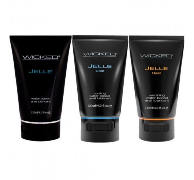 Согревающий анальный лубрикант WICKED JELLE HEAT ANAL LUBRICANT 120ML