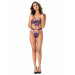 Боди ажурное Daring Intimates с декоративными стрепами, фиолетовый