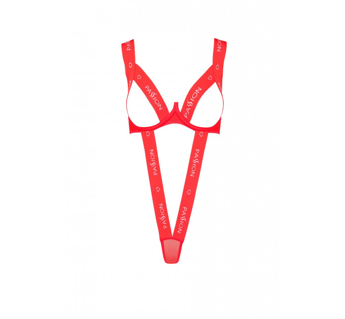 Боди с открытой грудью KYOUKA BODY red S/M - Passion