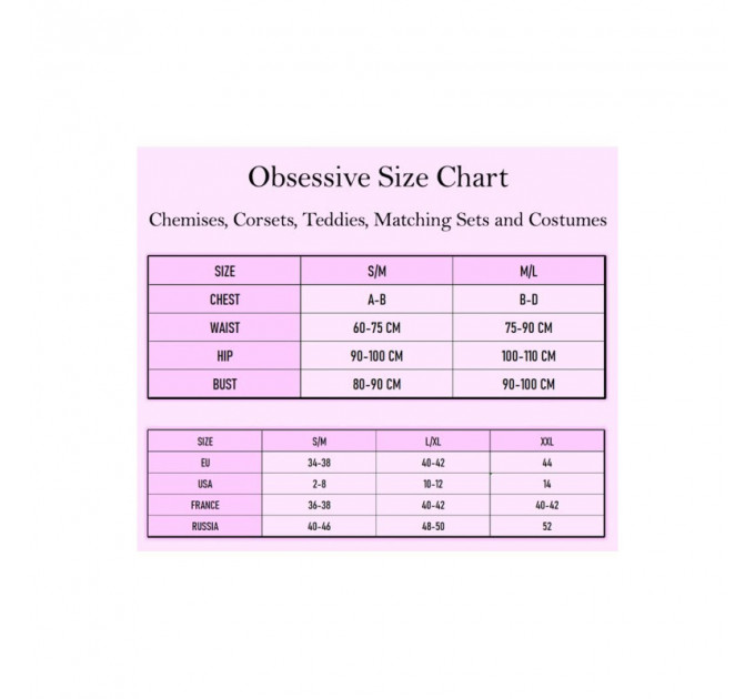 Чулки под пояс Obsessive Girlly S/M бежевый, розовый