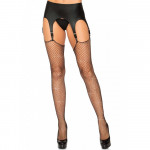 Чулки в сеточку со стразами черные Leg Avenue Rhinestone fishnet stockings O/S