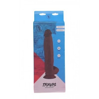 Фаллоимитатор гигантский реалистичный Travis Real Fantasy, коричневый, 31 х 5.7 см