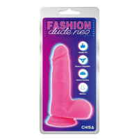 Фалоімітатор реалістичний Chisa Fashion Dude Neo Dual Density з присоскою, рожевий