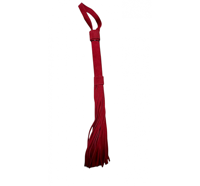 Флоггер DS Fetish Leather flogger red suede leather