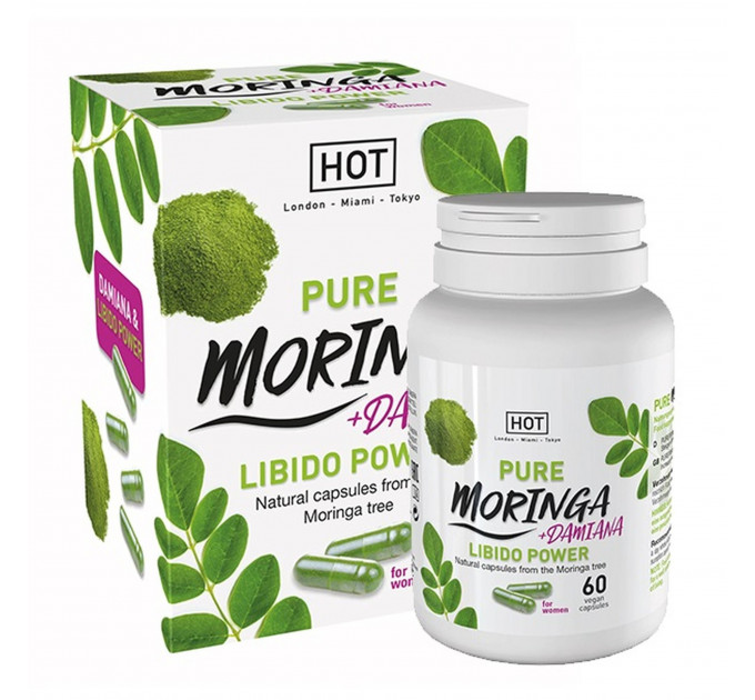 Капсулы для повышения либидо у женщин HOT Bio Moringa Libido Caps (цена за упаковку,60 шт)