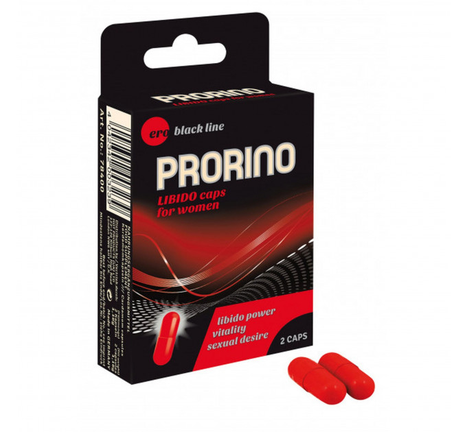 Капсулы для повышения либидо у женщин PRORINO Libido Caps, ( цена за упаковку , 2 капсулы)