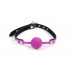 Кляп силиконовый с замком Silicone ball gag rose with lock
