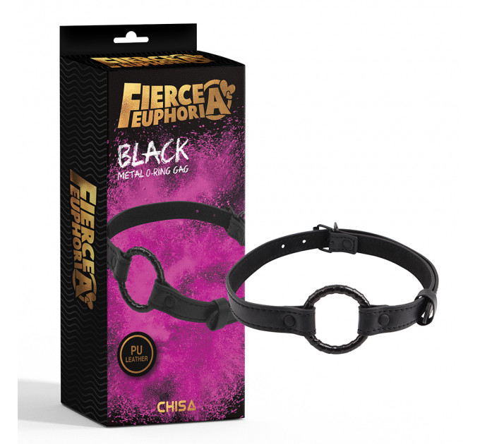 Кляп-кольцо Chisa Fierce Euphoria O-Ring Gag, черный