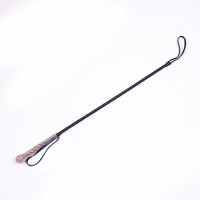 Батіг з діамантами натуральна шкіра DS Fetish Whip diamond pink