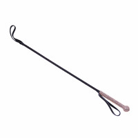 Батіг з діамантами натуральна шкіра DS Fetish Whip diamond pink