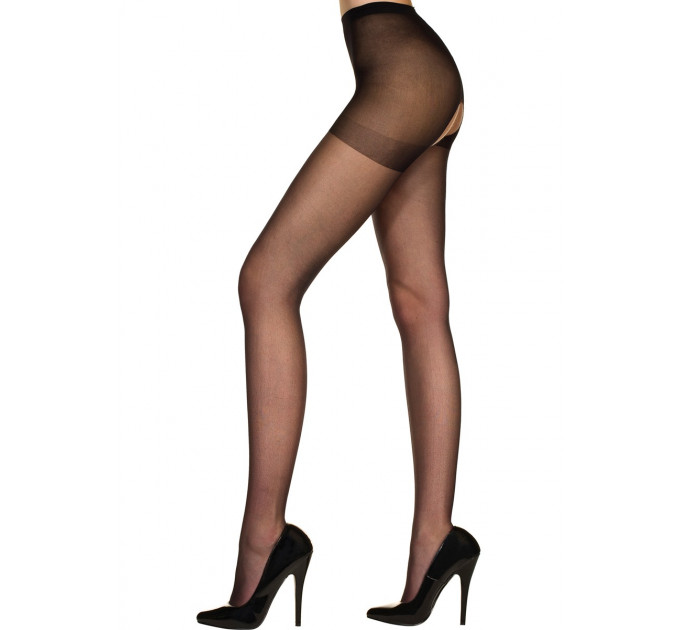 Колготки с открытым доступом Music legs, черные, One Size