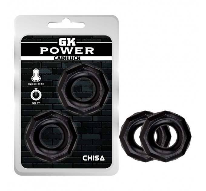 Кільце ерекційне Chisa GK Power Cadiluck, чорне