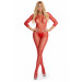 Комбинезон RISQUE CROTCHLESS BODYSTOCKING RED, S/M