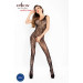 Комбинезон с узором и открытым доступом, черный BS020 Open Crotch Catsuit Black Mesh Passion S/L