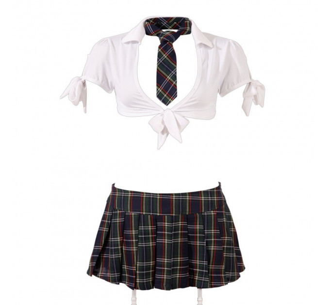 Костюм Школьницы в клетку Cottelli Collection Schoolgirl 4 предмета, M