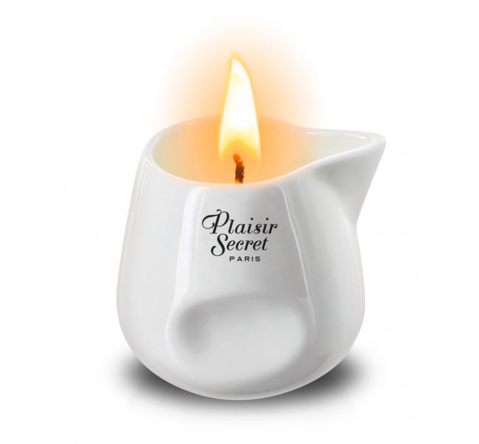 Масажна свічка Plaisir Secret Bougie Coconut з ароматом кокосу, 80 мл