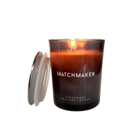 Масажна свічка з феромонами Eye Of Love Matchmaker Black Diamond у склянці, чорна