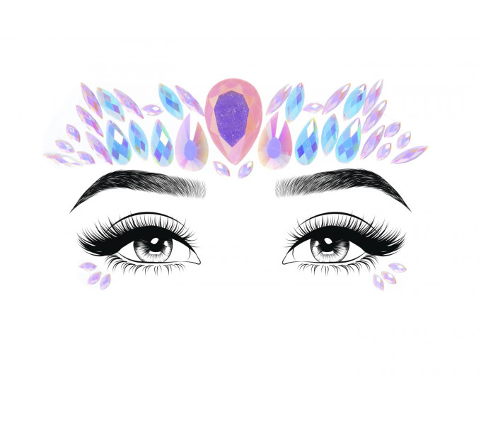 Наклейки для лица Leg Avenue Freesia face jewels sticker O/S