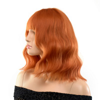 Парик каре с челкой волнистый Fetish Hair, рыжий, 30 см