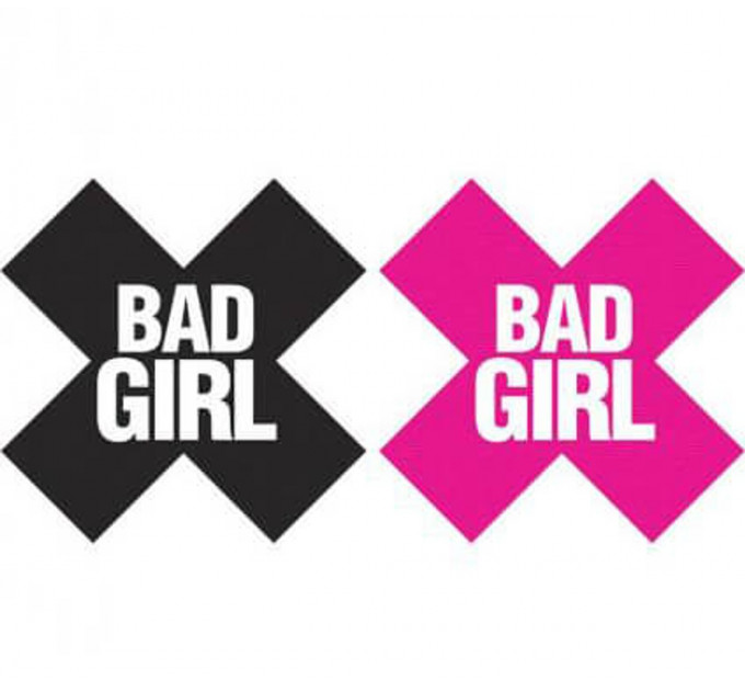 Пестисы Peekaboos 2 пары с надписью "Bad Girl"