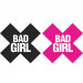 Пестисы Peekaboos 2 пары с надписью "Bad Girl"
