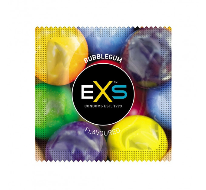 Презервативи EXS Mixed Flavoured зі смаком шоколаду, коли, полуниці та жуйки (ціна за упаковку, 12 шт)