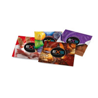 Презервативи EXS Mixed Flavoured зі смаком шоколаду, коли, полуниці та жуйки (ціна за упаковку, 12 шт)