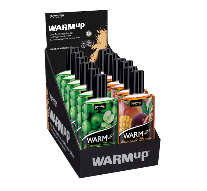 Съедобное массажное масло с разогревающим эффектом WARMup Green Apple 150 мл