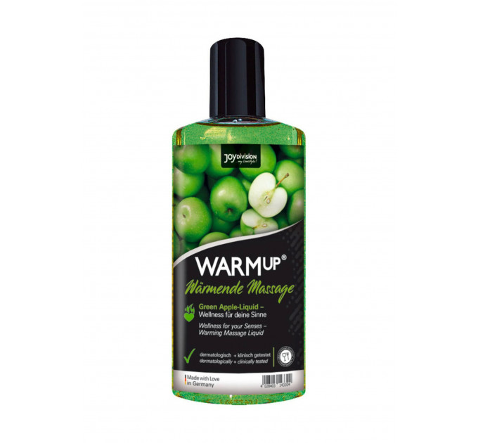 Съедобное массажное масло с разогревающим эффектом WARMup Green Apple 150 мл