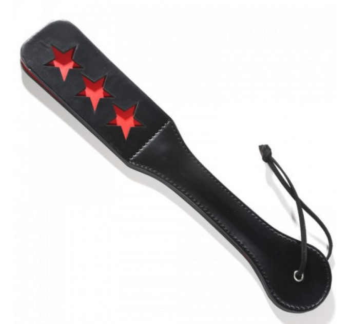 Шлепалка овальная с вырезом PADDLE, черная, 31,5 см